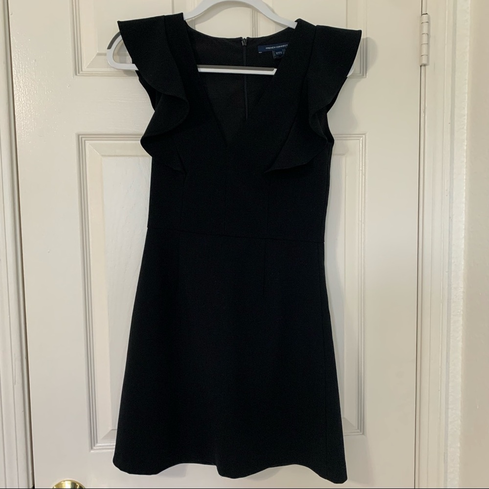 French Connection Whisper Ruffle Dress